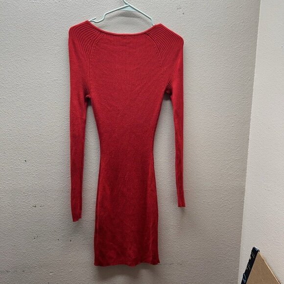 Abercrombie & Fitch Red Long Sleeve Dress - Picture 2 of 3